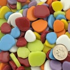 Sweetie Light Blue Gloss Floret Glass Mosaic Tiles