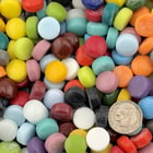 glass polka dot, glass gems, Mixed glass gem, glass dots, mosaic gems, mosaic tile