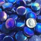 Sweetie Penny Rounds SRL05-Iridized Cobalt Glass Mosaic