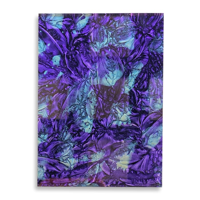 Violet BlueGreen Van Gogh - Mini Sheet 3" x 4" 