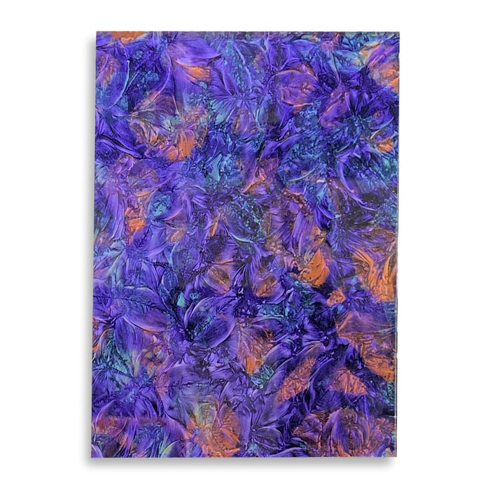 Violet BlueGreen Copper Van Gogh - Mini Sheet 3" x 4" 