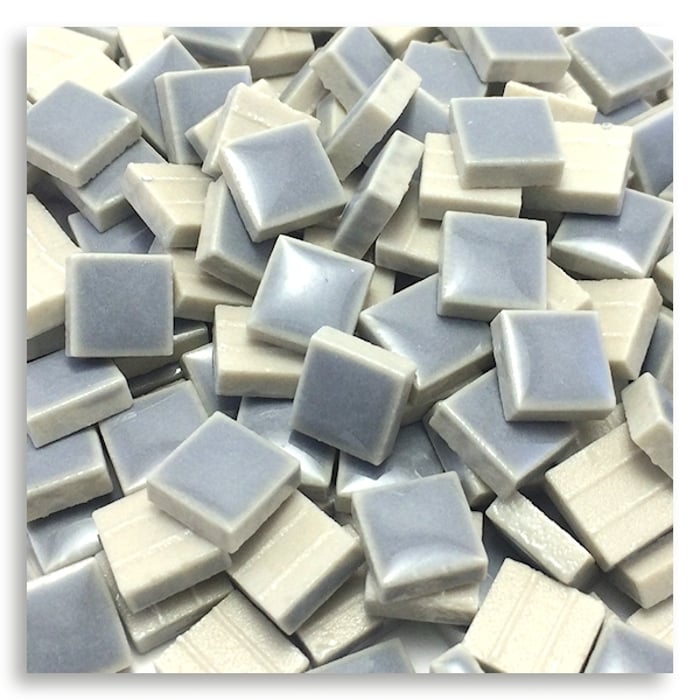 Tiny Tile, Micro mosaic, tiny ceramic tile, High fired Porcelain, Mini tile, Micro collection, 902A Light Grey tile