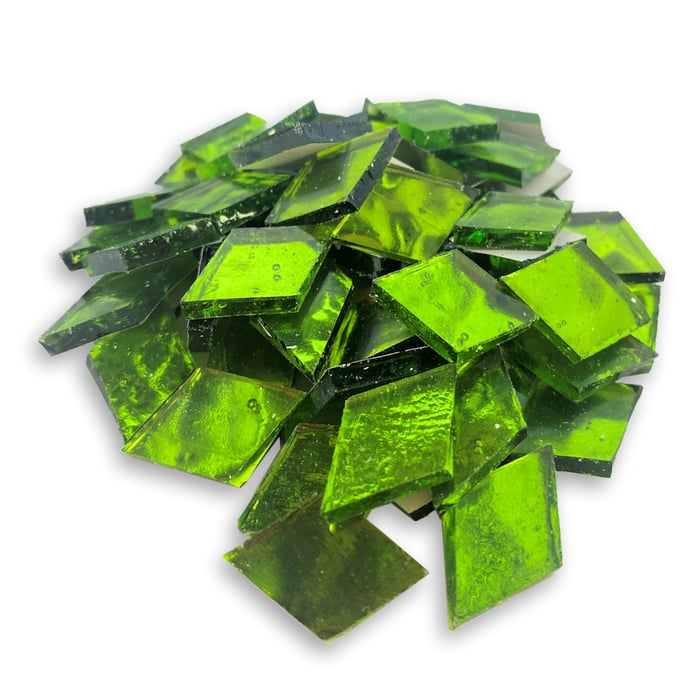 Diamond Lime Mirror Tile 