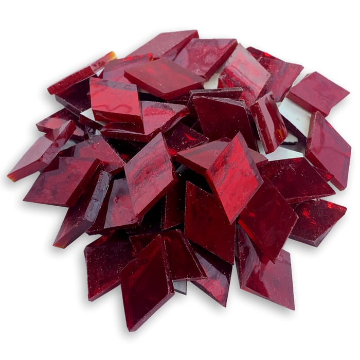 Diamond Scarlet Mirror Tile 