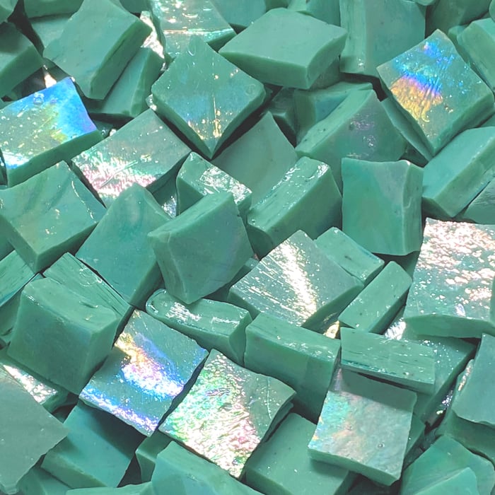Iridescent Smalti - Aqua