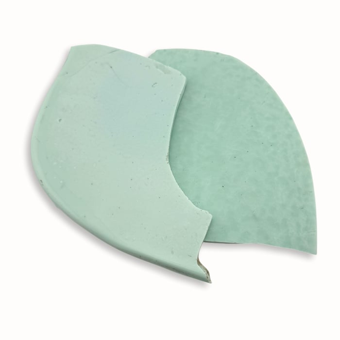 3/16" Thin Cut Mexican Smalti Tortillas - Pale Seas