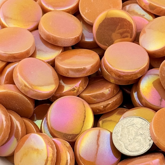 Penny Rounds - SRL-18 Iridized Coral