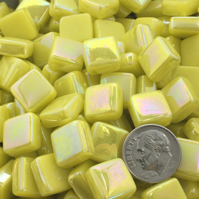 Sweetie Gloss SL50 Iridized Lemon - Iridized Glass Tile