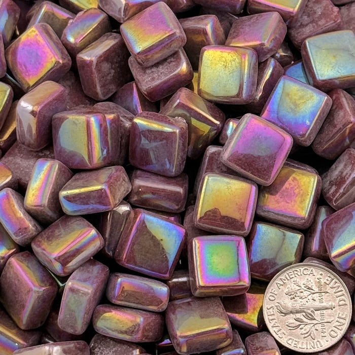 Sweetie Gloss SL66 Iridized Boysenberry - Iridized Glass Tile