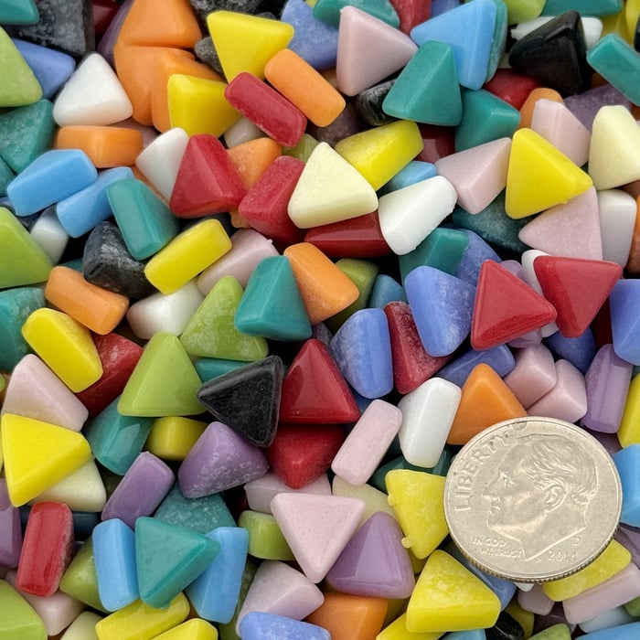 Sweetie Triangles STRMX Gloss Triangle Mix - Glass Tile