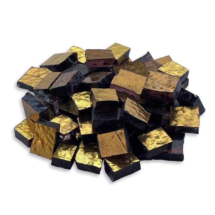 Wavy Copper on Purple Glass