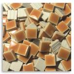 Tiny Tile, Micro mosaic, tiny ceramic tile, High fired Porcelain, Mini tile, Micro collection, Russet Gold tile