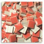 107 Salmon,  Tiny Tile, Micro mosaic, tiny ceramic tile, High fired Porcelain, Mini tile, Micro collection
