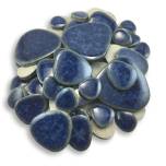 pebble tile, brookstone, porcelain, mosaic, high fired, stone, BP-21 Night Sea