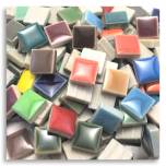 Bright and Bold Mix, Tiny Tile, Micro mosaic, tiny ceramic tile, High fired Porcelain, Mini tile, Micro collection, 3/8 Inch