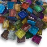 glitter tile, tiny glass tile, glitter babies, Mini tile, mosaic, sparkle