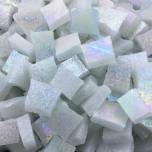 Iridescent Smalti - White
