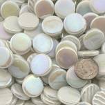 Kismet 18mm Iridized Penny Rounds ~ KPRL40 Marshmallow