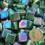 Sweetie Gloss SGL44 Iridized Green - Iridized Glass Tile