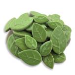 Ceramic Leaf Tile - Spring Green